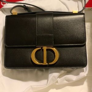 DIOR BLACK 30 MONTAIGNE CALFSKIN BAG